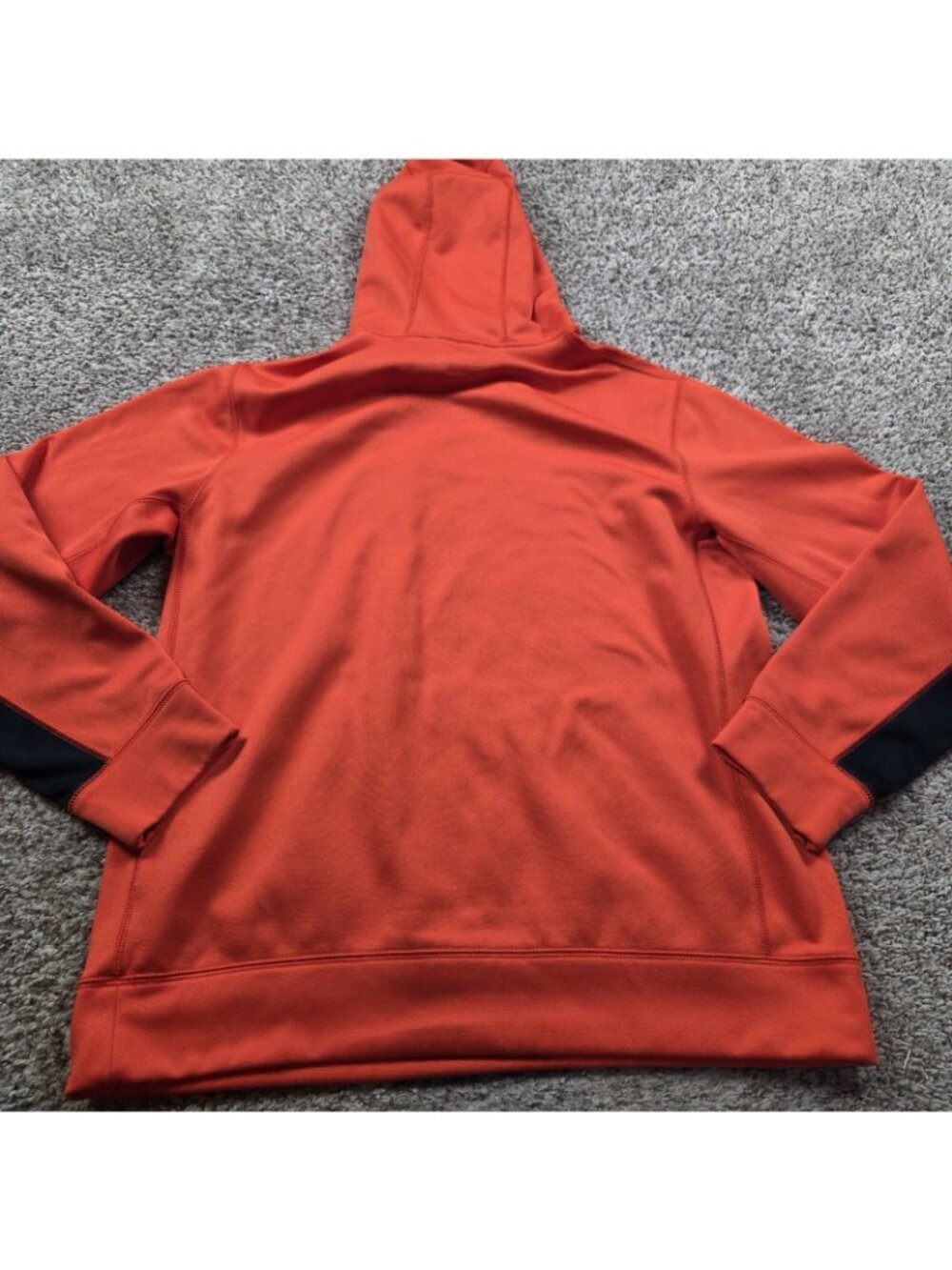 Nike Hoodie Men's Large Orange Therma Fit Pullover Sweatshirt Graphic - Picture 6 of 7